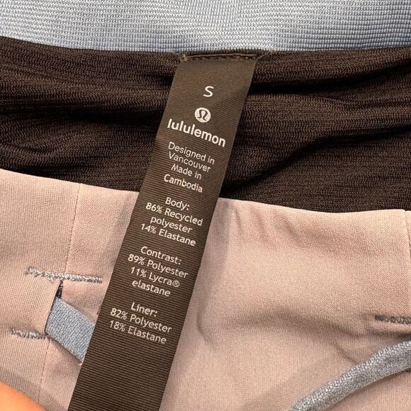 Lululemon Mens Size S Shorts T.H.E. Liner Heather Allover Sea Salt Stretch - Picture 7 of 15